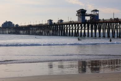 Sandee Oceanside Pier View South Beach Photo