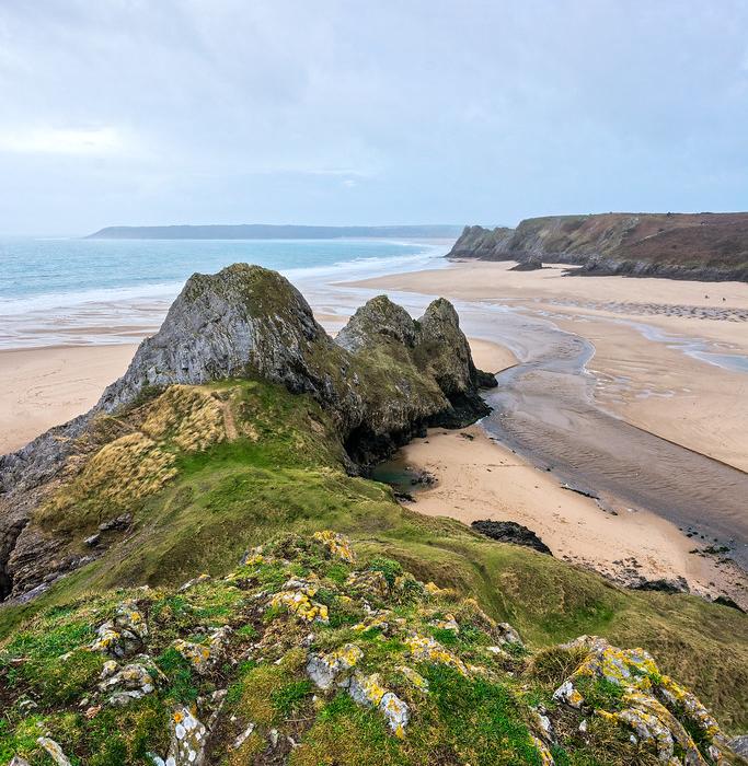 Sandee Three Cliffs Bay Beach