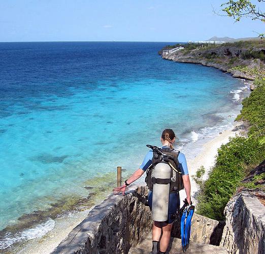 1000 Steps Beach - Caribbean Netherlands, Bonaire, Kralendijk