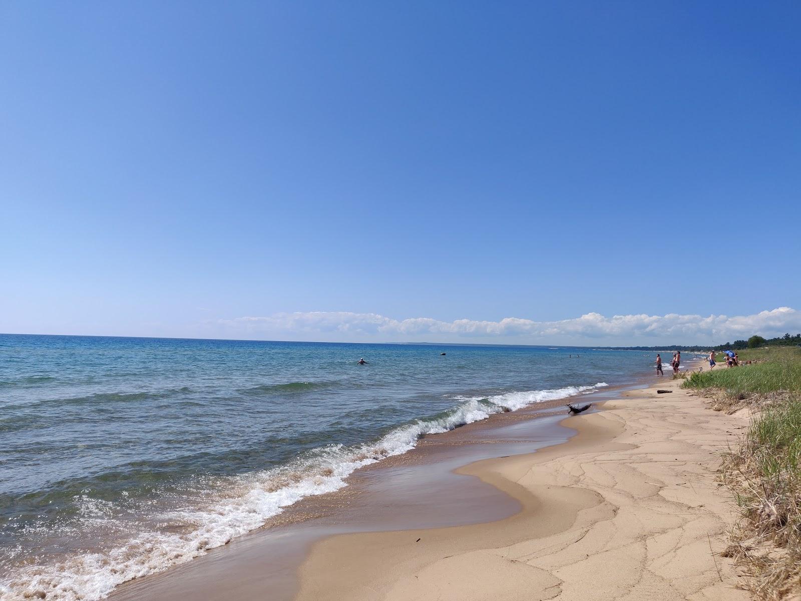 Sandee Lake Michigan Us-2 Beach Parking