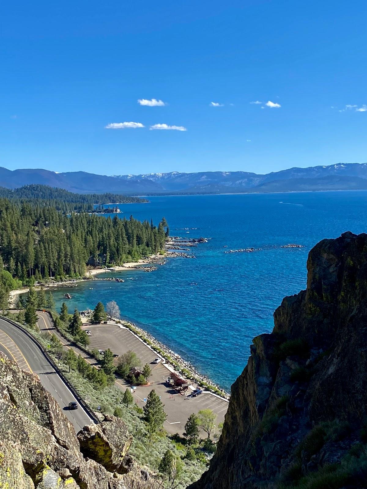 Sandee Cave Rock - Lake Tahoe Nevada State Park Photo