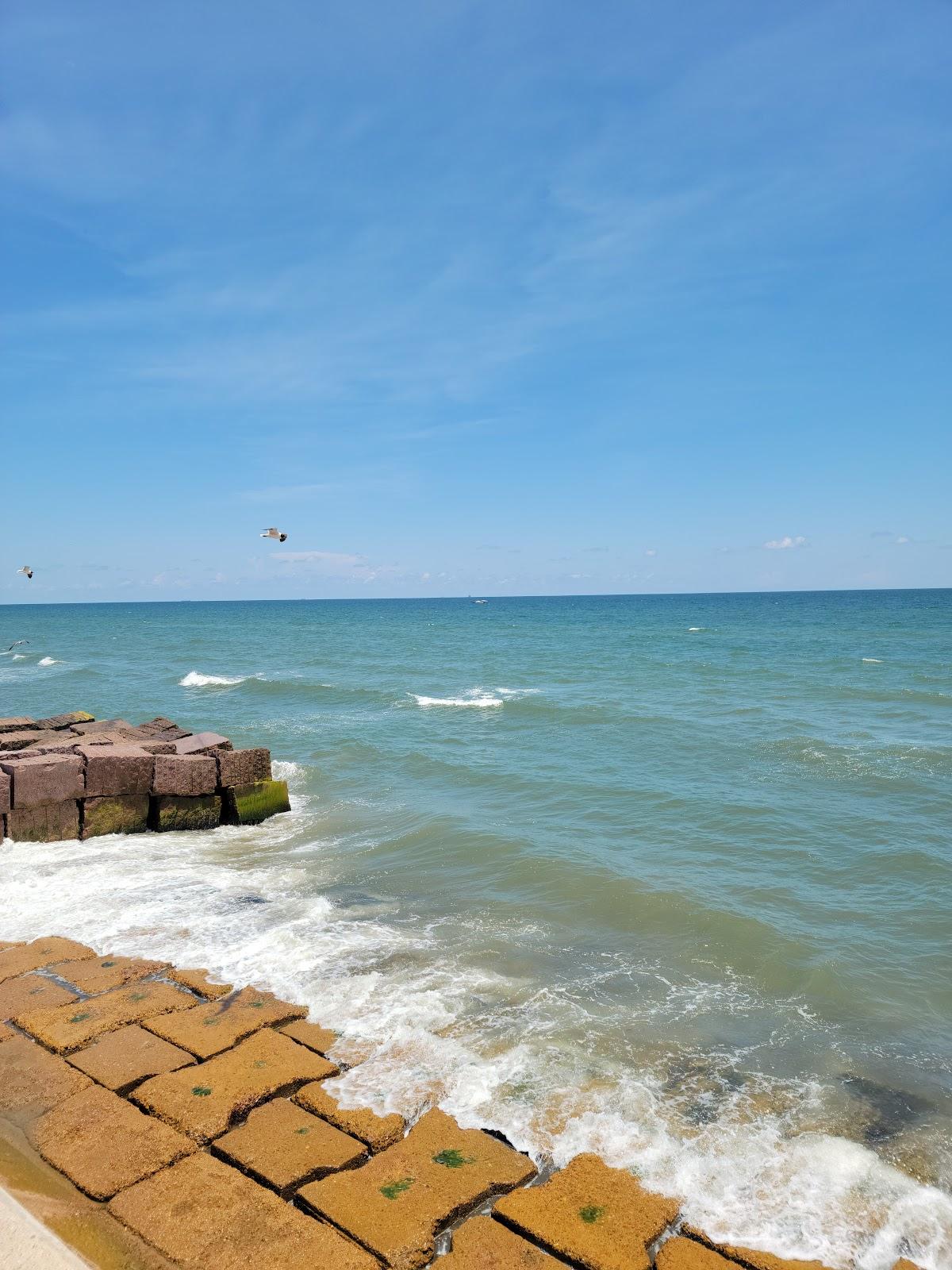 Sandee Galveston Seawall At Diamond Beach - City Of Galveston Beach Access Point #4