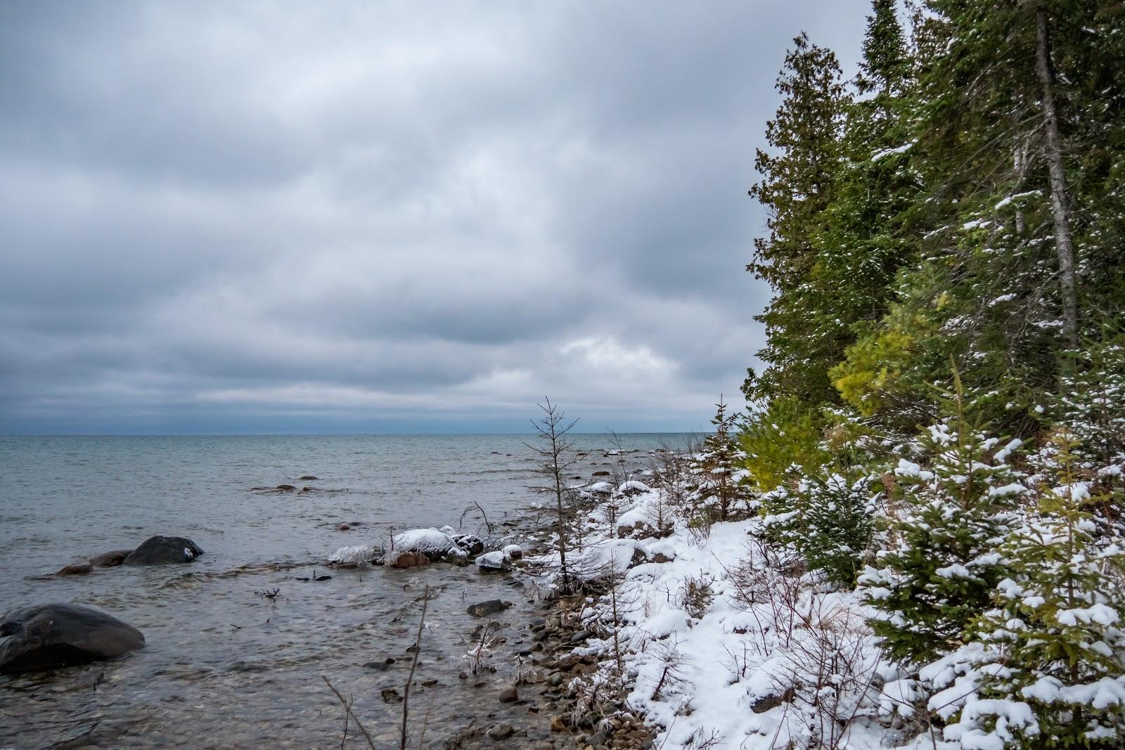 Sandee Public Shoreline Beach - False Presque Isle Harbor Photo